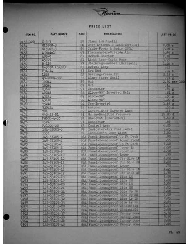 Navion-Parts Catalog page192