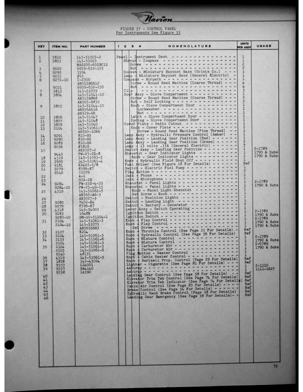 Navion-Parts Catalog page98