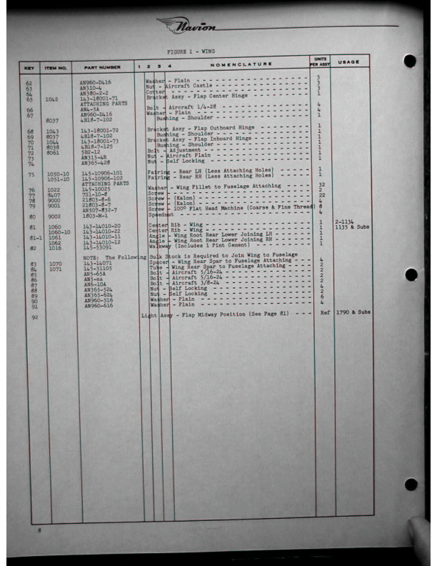 Navion-Parts Catalog page9