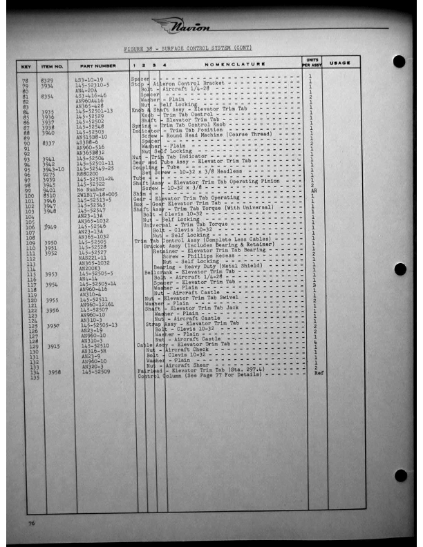 Navion-Parts Catalog page101