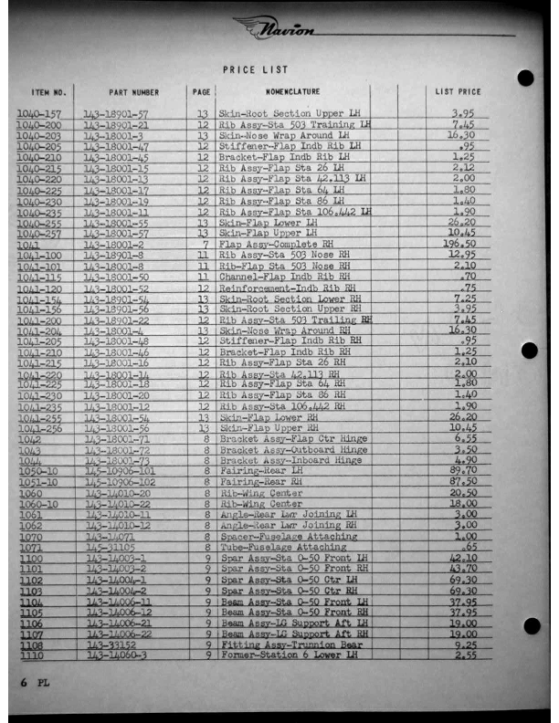 Navion-Parts Catalog page149