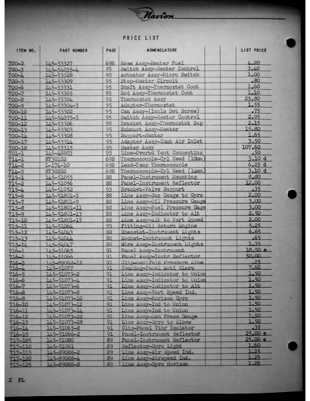 Navion-Parts Catalog page145