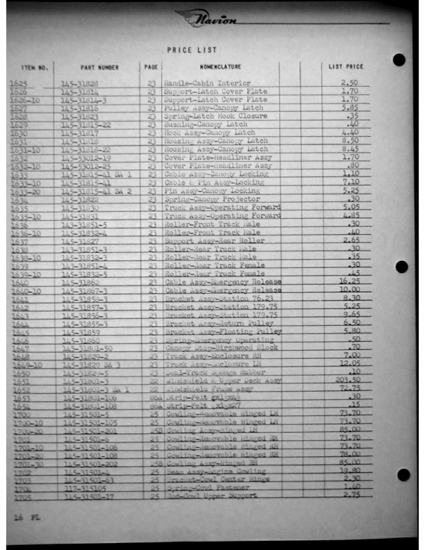 Navion-Parts Catalog page159