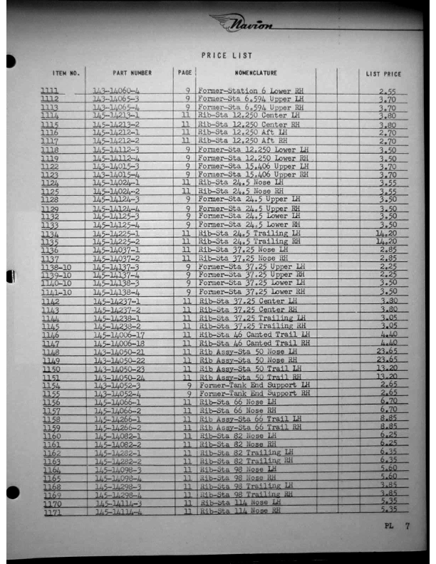 Navion-Parts Catalog page150