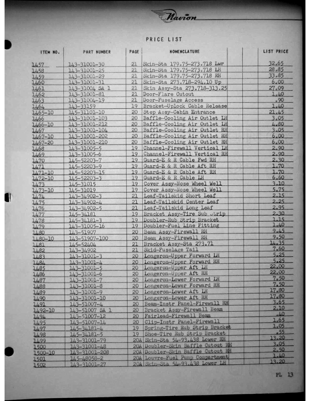Navion-Parts Catalog page156