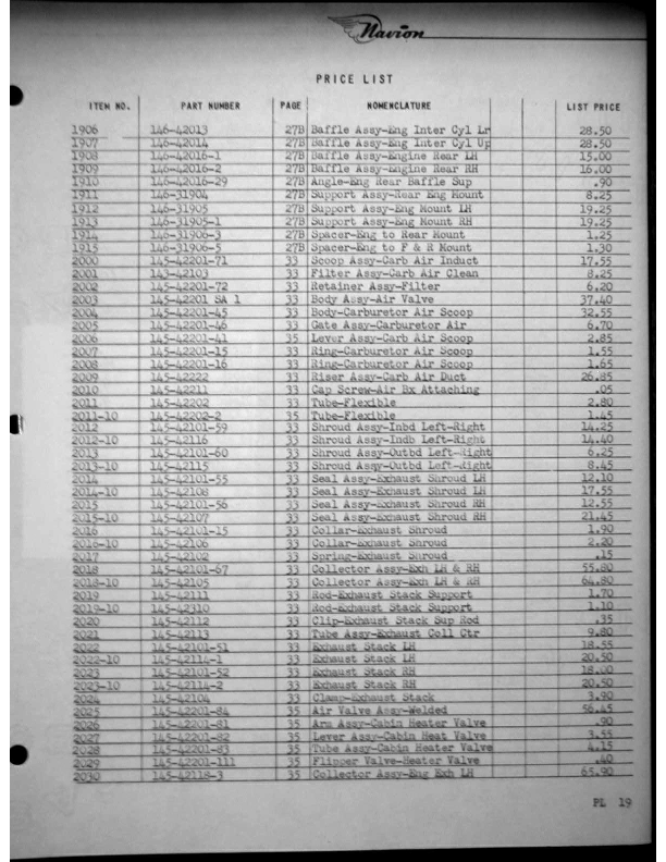 Navion-Parts Catalog page162