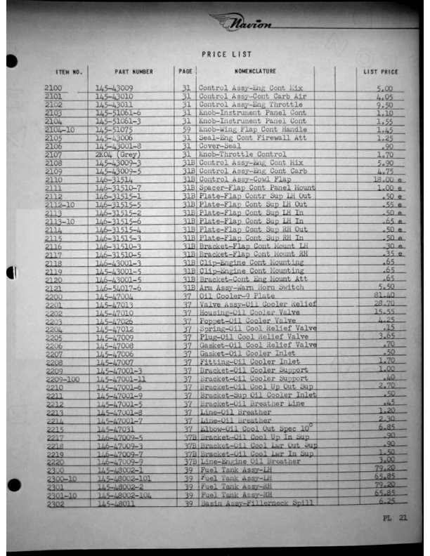 Navion-Parts Catalog page164