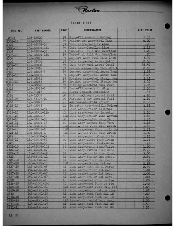 Navion-Parts Catalog page165