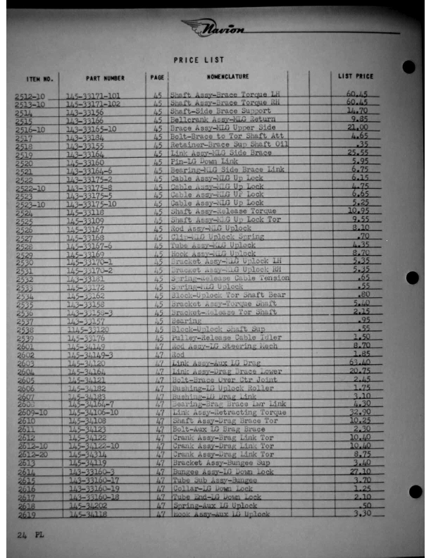 Navion-Parts Catalog page167