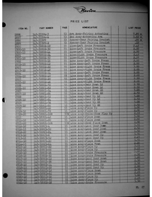 Navion-Parts Catalog page170