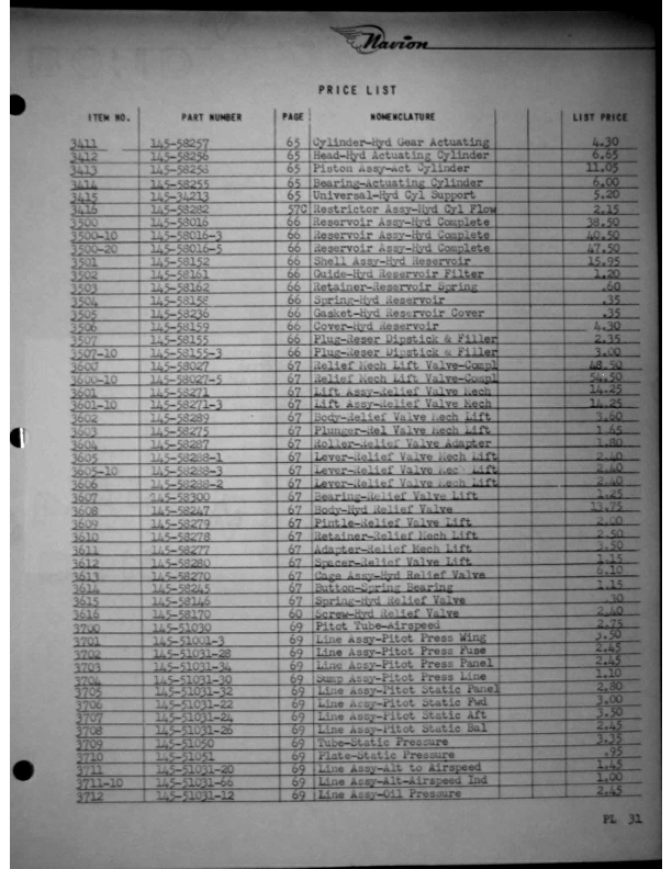 Navion-Parts Catalog page174