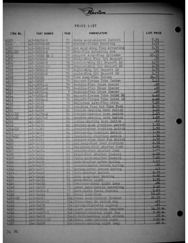 Navion-Parts Catalog page177