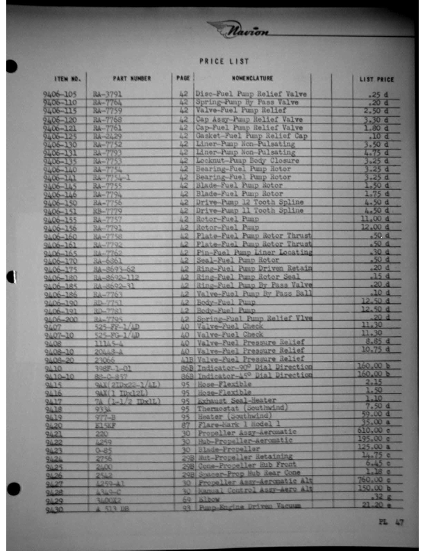Navion-Parts Catalog page190