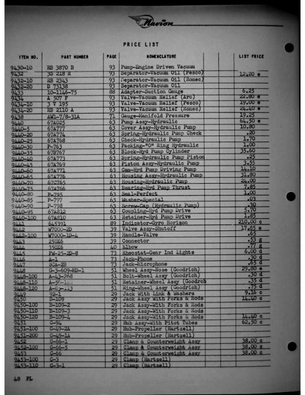 Navion-Parts Catalog page191